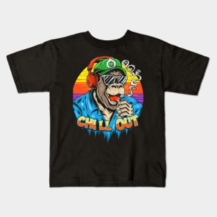 Groovy Gorilla: Hip Hop’s Jungle King Kids T-Shirt